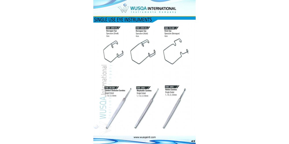 Single Use Eye Instruments